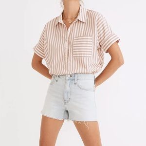NWT Madewell Relaxed Denim Shorts in Essen Wash
